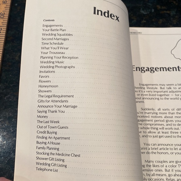 Vintage 1980s “Everything for the Bride” Wedding Planner Book, Softcover - Picture 2 of 5